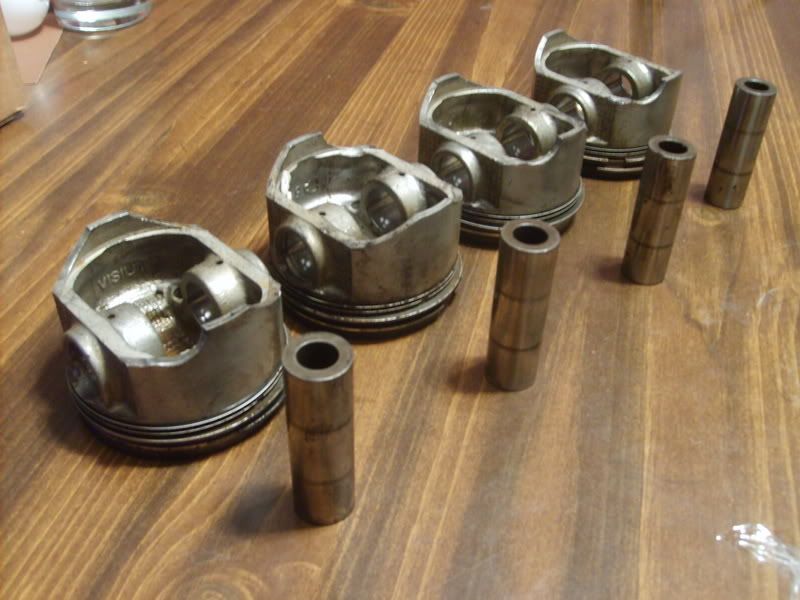 Four (4) SR20DET 54c Pistons w/ Piston Rings & Wrist Pins SR20 Forum